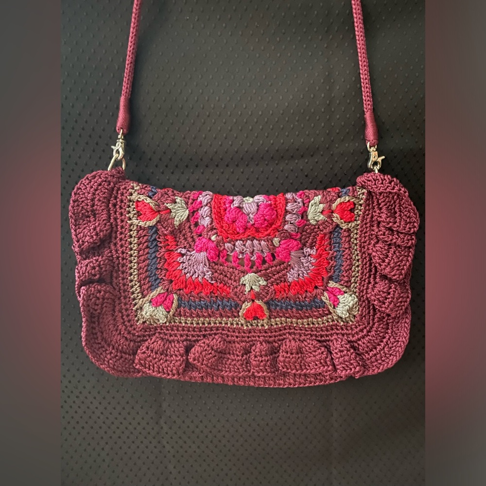The Sak Flap Convertible Crossbody Bag I Teadip Ruffle Crochet Bumi